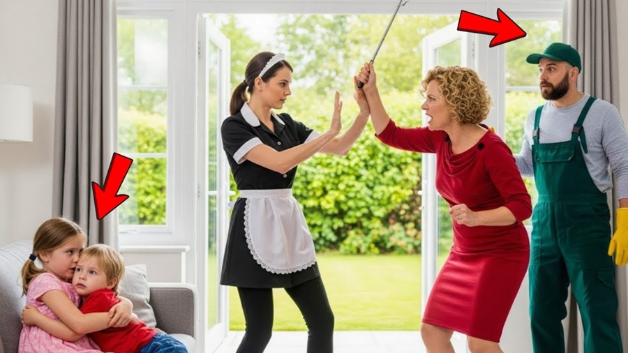 💥O Milionário Fingiu Ser Jardineiro — Até Que a Empregada Salvou Seus Filhos da Noiva