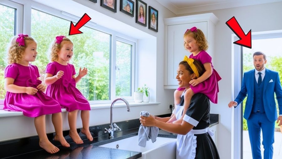 💥Milionário voltou sem aviso e flagrou a empregada com seus trigêmeos — e o choque foi IMENSO