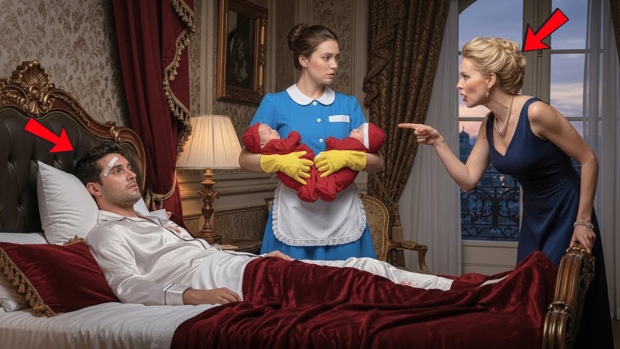 💥Milionário fingiu um acidente para testar a noiva e os gêmeos… até a empregada revelar tudo