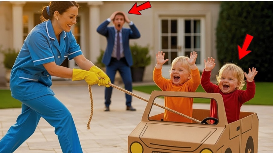 💥O Milionário Chorou ao Ver Seus Gêmeos Brincando Felizes Dentro de uma Caixa de Brinquedos