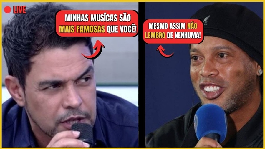 Zezé di Camargo HUMILHADO por Ronaldinho Gaúcho AO VIVO!