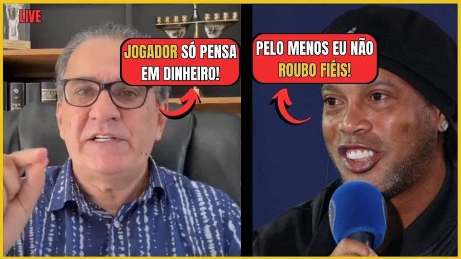 Ronaldinho HUMILHA Malafaia AO VIVO após pastor tentar menospreza-lo!
