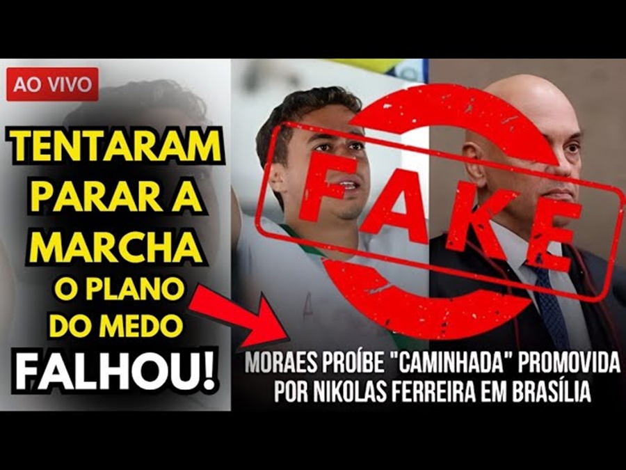 🔴MORAES PROIBIU? O Terrorismo Psicológico da Mídia Contra a Caminhada de Nikolas Falhou!