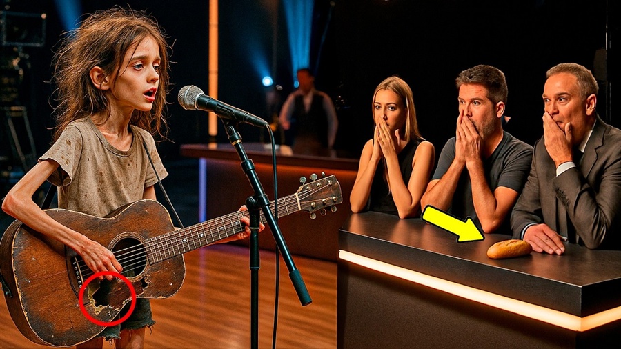 “SE EU CANTAR BEM VOCÊ ME DÁ UM PRATO DE COMIDA?”, disse menina de rua em show de talentos. Então…