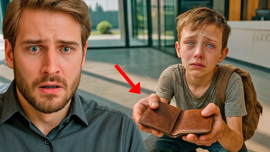 Milionário TESTOU Pequeno Mendigo ao Deixar sua Carteira cair ao seu lado. Mas quando viu seus olhos