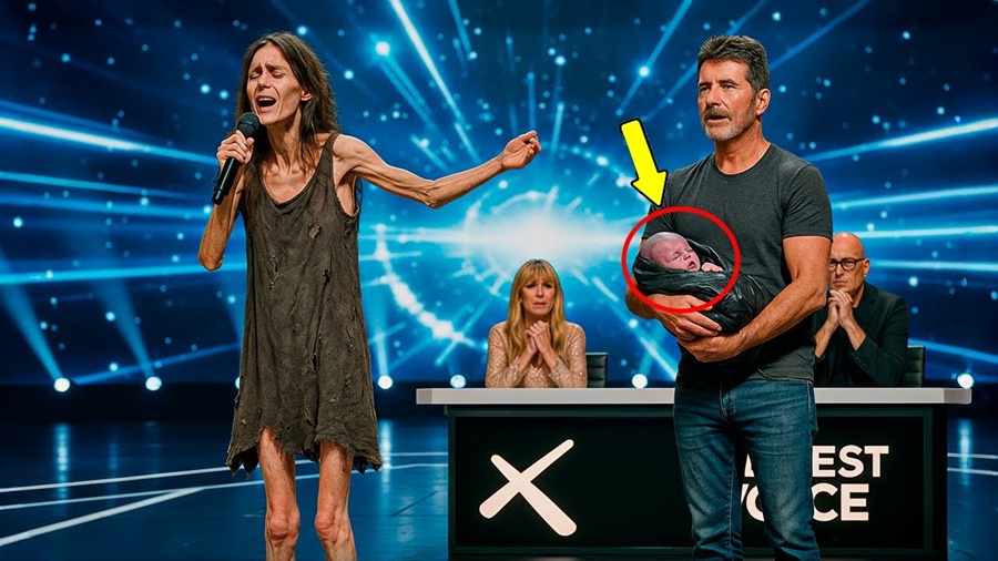 “SEGURA MEU BEBÊ, QUE VOU CANTAR”, falou mendiga. Quando ela soltou a voz, todos CHORARAM!