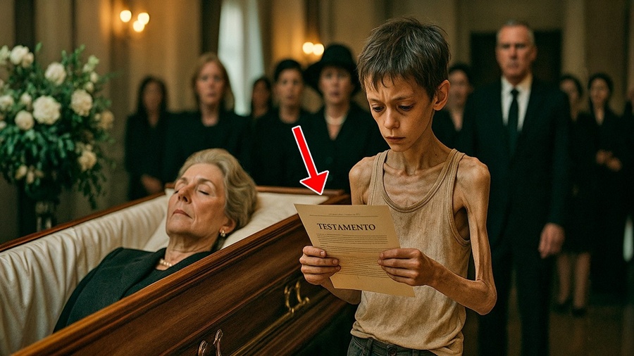 Milionária PEDIU para que MENINO DE RUA lesse seu TESTAMENTO em seu Funeral diante de seus HERDEIROS