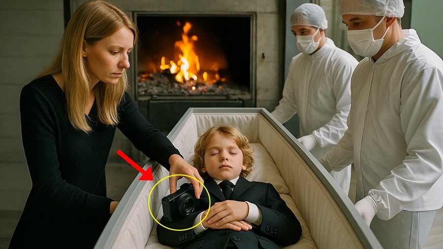 Na CREMAÇÃO de filho de 9 anos, Mãe ESCONDE câmera no caixão e GRAVA algo IMPOSSÍVEL se movendo!