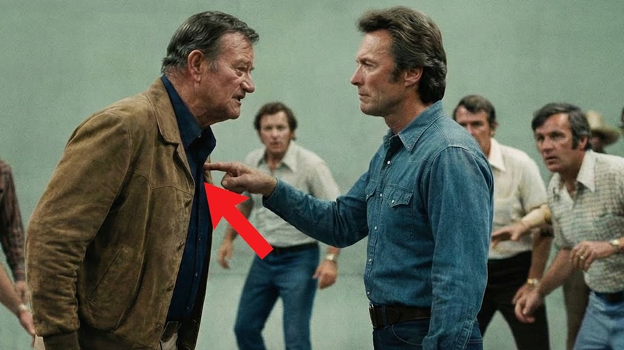 Clint Eastwood Walked Onto John Wayne’s Set UNINVITED —What Happened Next Surprised Everyone