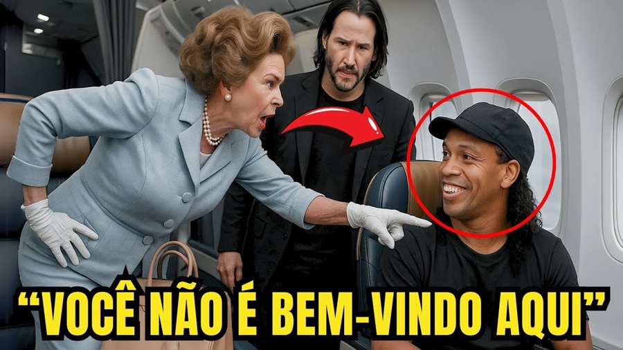 MULHER RICA HUMILHA RONALDINHO NA PRIMEIRA CLASSE… MAS ELE DÁ UMA LIÇÃO ÉPICA!