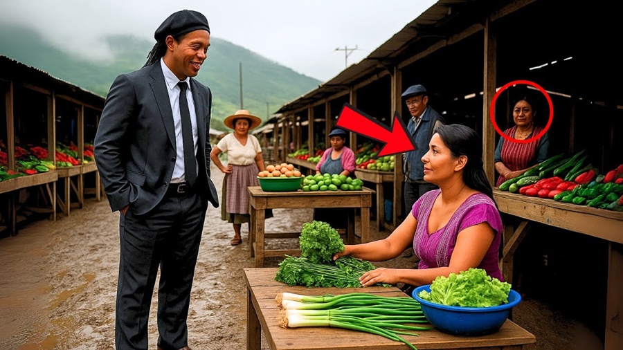 Ronaldinho Gaúcho fica em choque ao ver vendedora idêntica à sua ex-esposa!