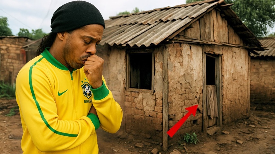 RONALDINHO GAÚCHO SEGUE sua faxineira até sua CASA… O que ele VÊ o faz DESABAR em LÁGRIMAS