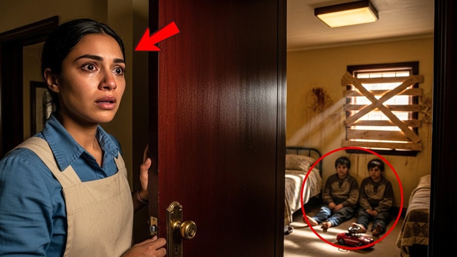 A EMPREGADA abre o ARMÁRIO FECHADO do MILIONÁRIO VIÚVO — e o que ela VÊ lá dentro MUDOU TUDO.