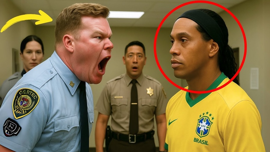 Policial cospe em Ronaldinho sem saber quem ele era — o que acontece depois é impressionante