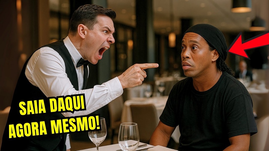 Garçom Humilha Ronaldinho Gaúcho em Restaurante de Luxo sem Saber que Ele é o Dono do Local