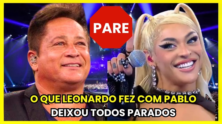 LEONARDO É SURPREENDIDO POR PABLLO VITTAR EM EVENTO – ninguém esperava essa cena!
