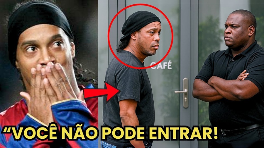 Negaram a entrada de Ronaldinho Gaúcho em um café… sua resposta surpreendeu a todos.