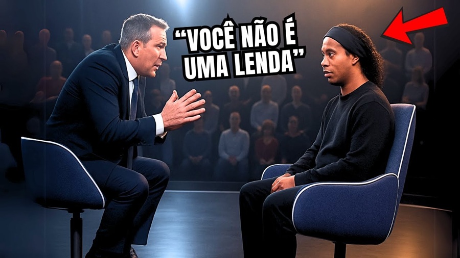 Apresentador de TV Humilha Ronaldinho Gaúcho AO VIVO – Mas Sua Reação Surpreende a Todos!