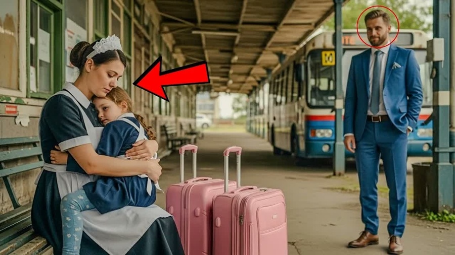 EMPREGADA É DESPEJADA NA VÉSPERA DE NATAL… ATÉ QUE O EMPRESÁRIO VIÚVO A VÊ E TOMA UMA DECISÃO.