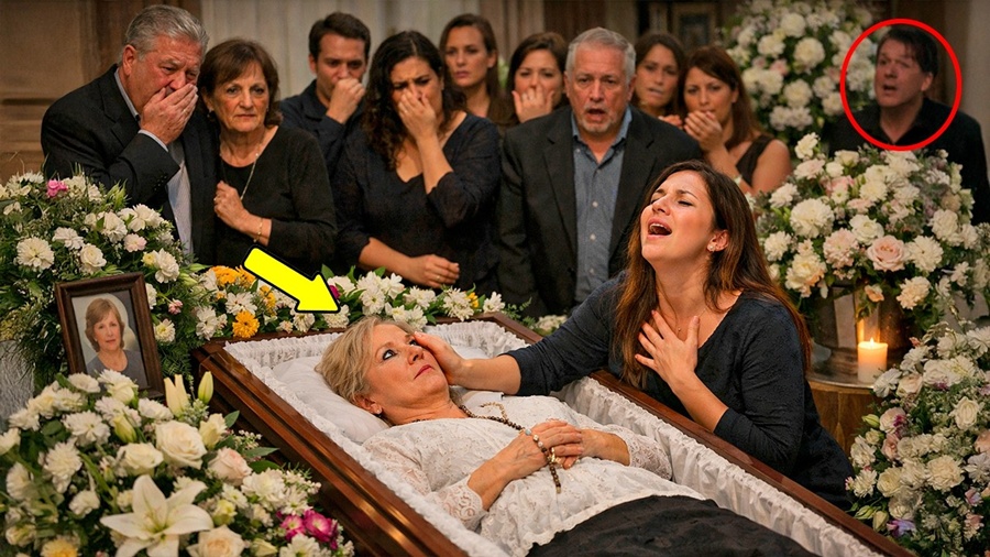 Filha resolve CANTAR no velório da mãe, mas quando nota os OLHOS da senhora, caí pra trás!