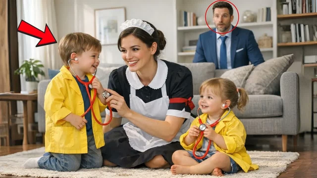 O EMPRESÁRIO VIÚVO GASTOU FORTUNAS PARA SALVAR SEUS FILHOS… MAS A EMPREGADA DESCOBRIU A VERDADE! 