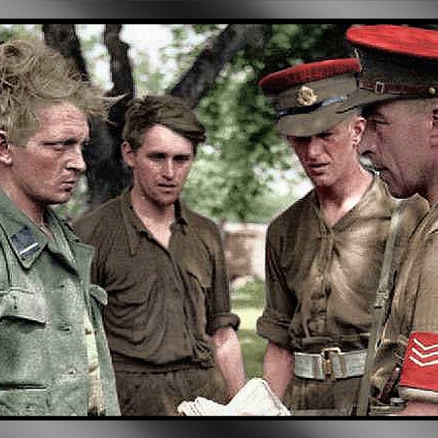 Sie banden einen deutschen Major als „menschlichen Schutzschild“ an einen Panzer.  DD