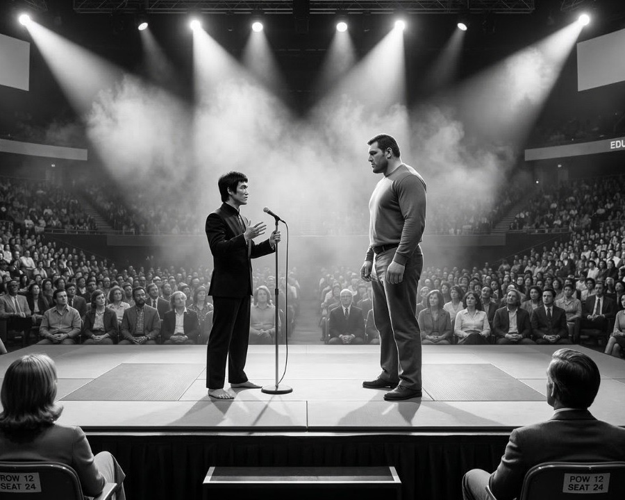 Bruce Lee Rief Zufälligen Mann Aus Publikum — Niemand Wusste Er War 140kg Wrestler  DD