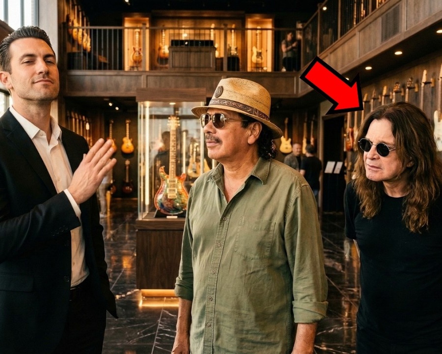 Er riet Carlos Santana, die „Einsteigergitarren“ auszuprobieren – doch Ozzy Osbourne stand direkt daneben.  DD