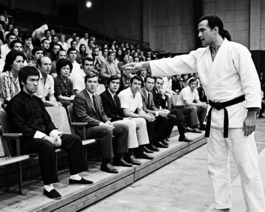 Steven Seagal Zu Bruce Lee Halte 30 Sekunden Gegen Mich Aus, Ich Nenne Dich Meister — 7 Sekunden Spä   DD