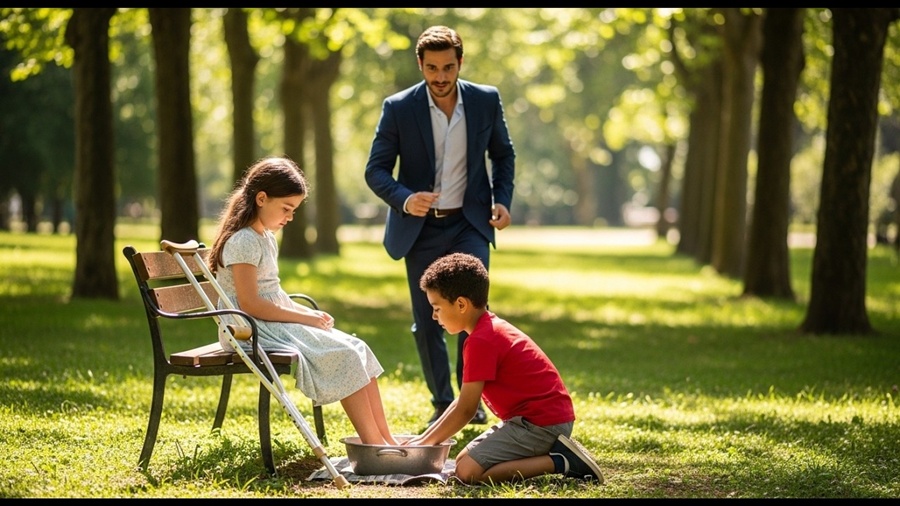 “ELA VAI VOLTAR A ANDAR”, DISSE O HOMEM POBRE — O MILIONÁRIO RIU ATÉ VER O MILAGRE ACONTECER