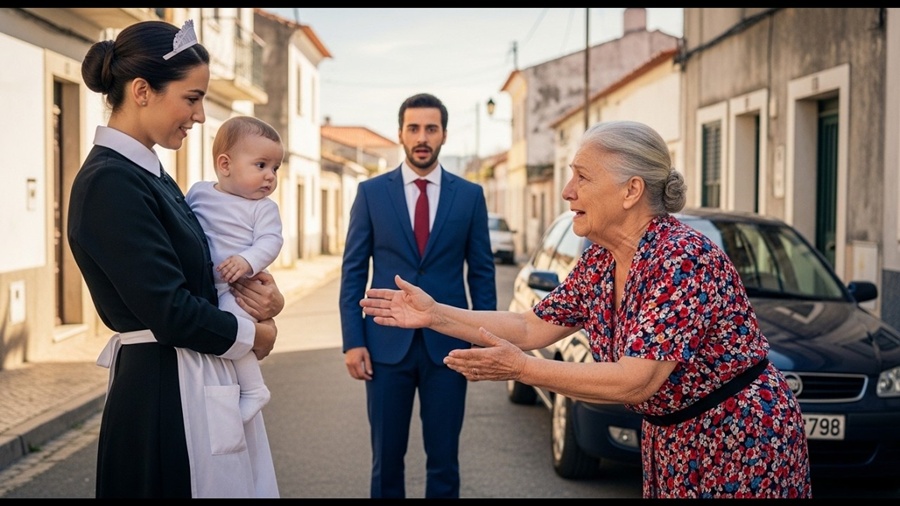 MILIONÁRIO SEGUE FAXINEIRA QUE LEVA SEU BEBÊ PARA OUTRA MULHER — A REVELAÇÃO FINAL MUDA TUDO