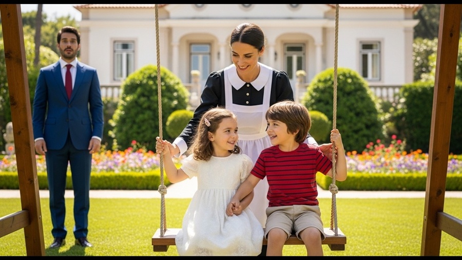 MILIONÁRIO DESCOBRE QUE A FILHA VOLTOU A SORRIR AO BRINCAR COM O FILHO DA FAXINEIRA—E FICA EM CHOQUE