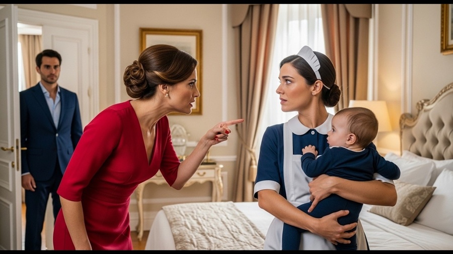 ELE FINGIU NÃO ESTAR EM CASA… MAS O QUE A FAXINEIRA FEZ PARA PROTEGER O BEBÊ CHOCOU O MILIONÁRIO