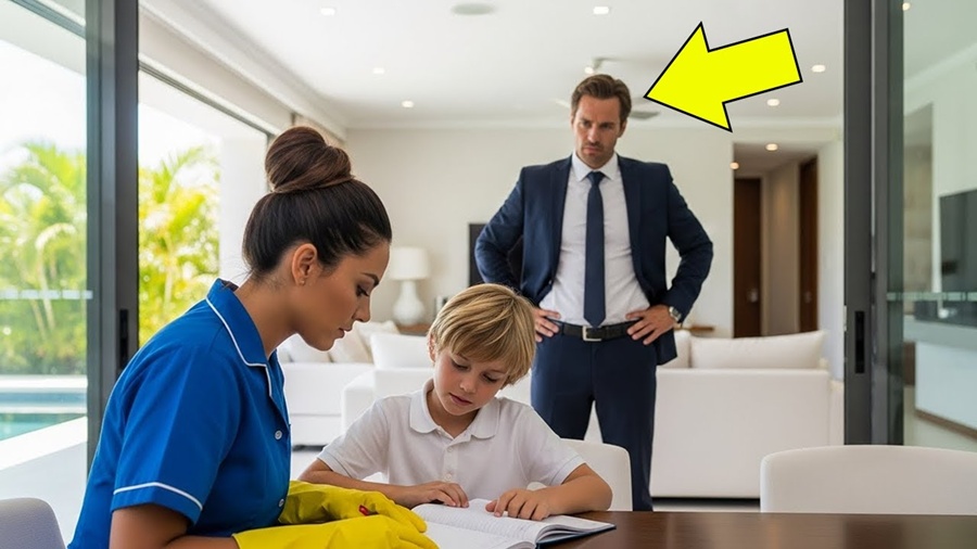 O FILHO DO MILIONÁRIO SÓ TIRAVA NOTA BAIXA — ATÉ QUE A FAXINEIRA POBRE CONTOU UM SEGREDO