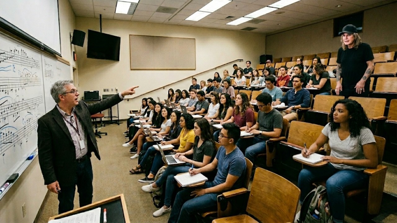 Ozzy Osbourne war Gasthörer – Professor: „Beteiligen Sie sich, sonst verschwenden Sie die Zeit aller.“  DD