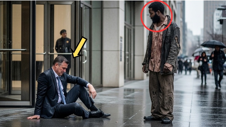 Ele EXPULSOU o MENDIGO da porta da empresa injustamente… e ele REAPARECEU no PIOR DIA da vida dele