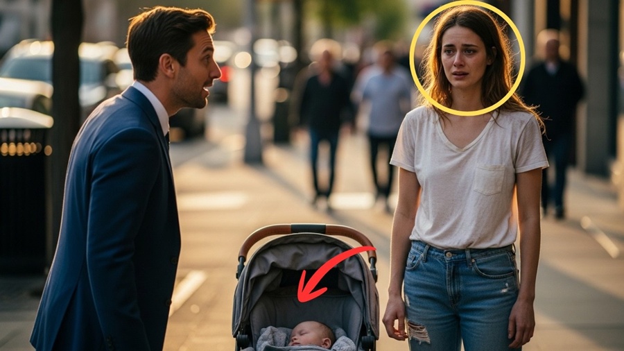 MILIONÁRIO encontra  EX-NAMORADA com um carrinho de BEBÊ… e o que ela revela É CHOCANTE