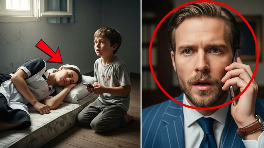 EMPRESÁRIO VIÚVO LIGA PARA DEMITIR A EMPREGADA, MAS O FILHO ATENDE E REVELA UMA VERDADE CHOCANTE.