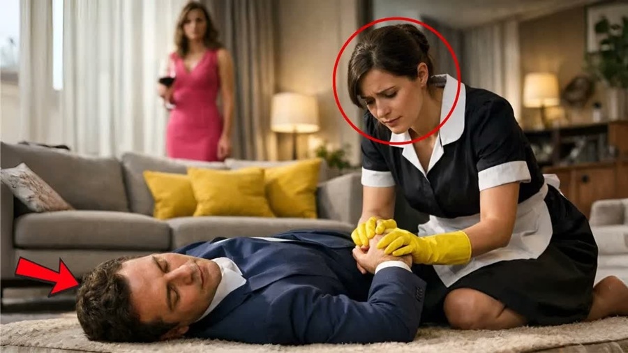 EMPRESÁRIO VIÚVO DESMAIA…A NOIVA SE AFASTA, MAS A EMPREGADA FAZ O INESPERADO!