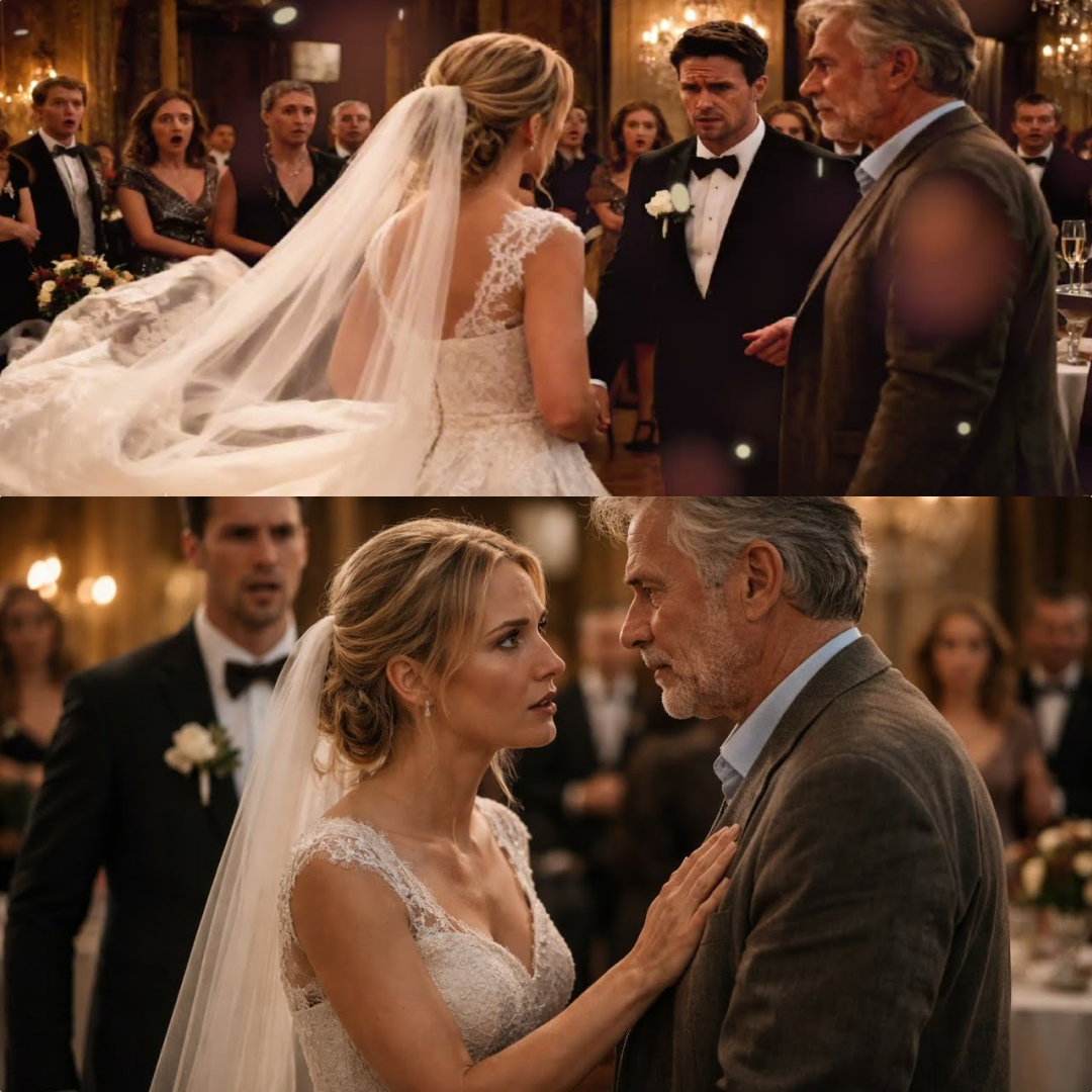 Braut Stoppt Die Hochzeit – Als Sie Einen Fremden Sieht, Bricht Ihre Ganze Wahrheit Zusammen!