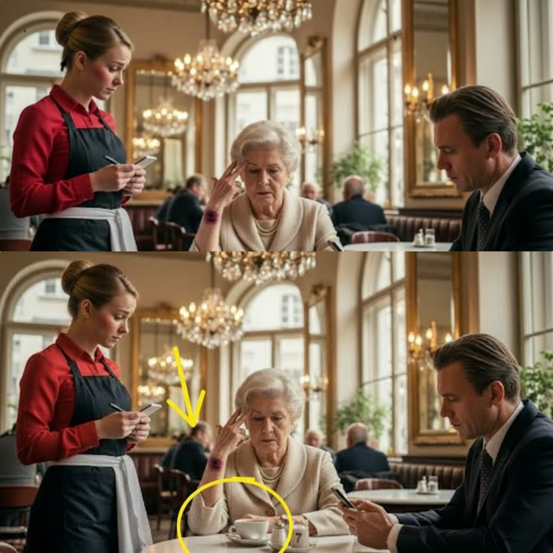 Kellnerin erkennt geheime Zeichen einer alten Dame – was folgt, rührt alle zu Tränen
