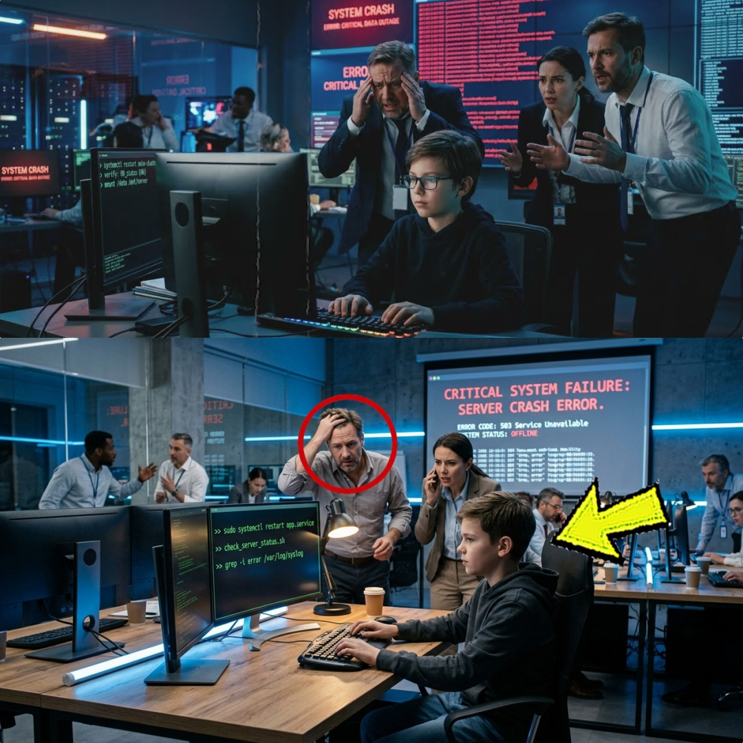 Server bricht zusammen – Hausmeistersohn tippt 3 Befehle und rettet die Firma
