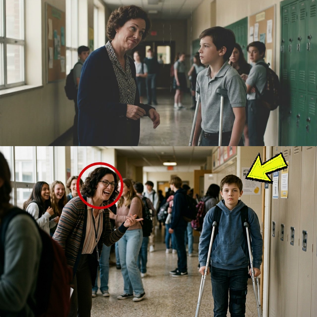 Lehrer verspottet Jungen mit Krücken – ohne zu wissen, dass er ein Held ist