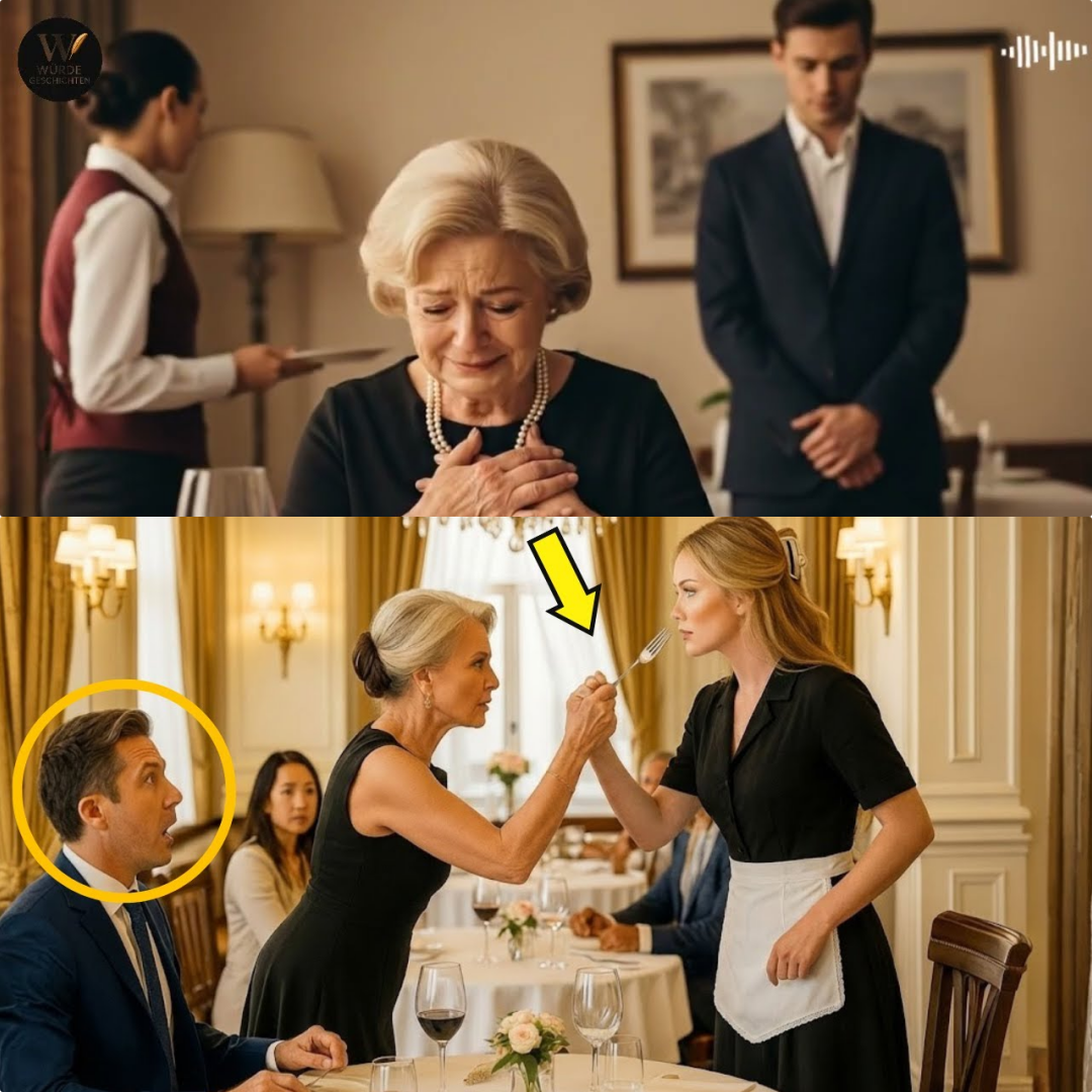 Die Mutter des Milliardärs schüchterte alle ein – bis eine Kellnerin ihr mutig die Stirn bot!