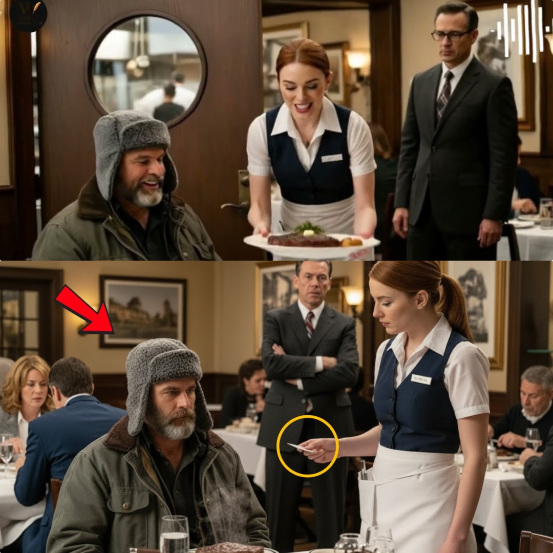 Undercover-Millionär bestellt ein Steak – was die Kellnerin ihm heimlich zusteckt, verändert alles