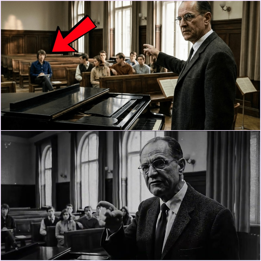 Klavierlehrer forderte den “Schüler hinten“ um zu demonstrieren – Es war Udo Jürgens im Unterricht