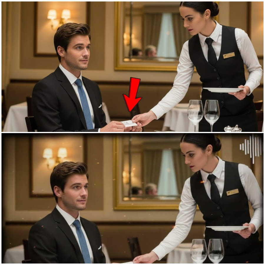 Du bist in Gefahr – Beweg dich nicht“, flüsterte die Kellnerin dem Milliardär zu