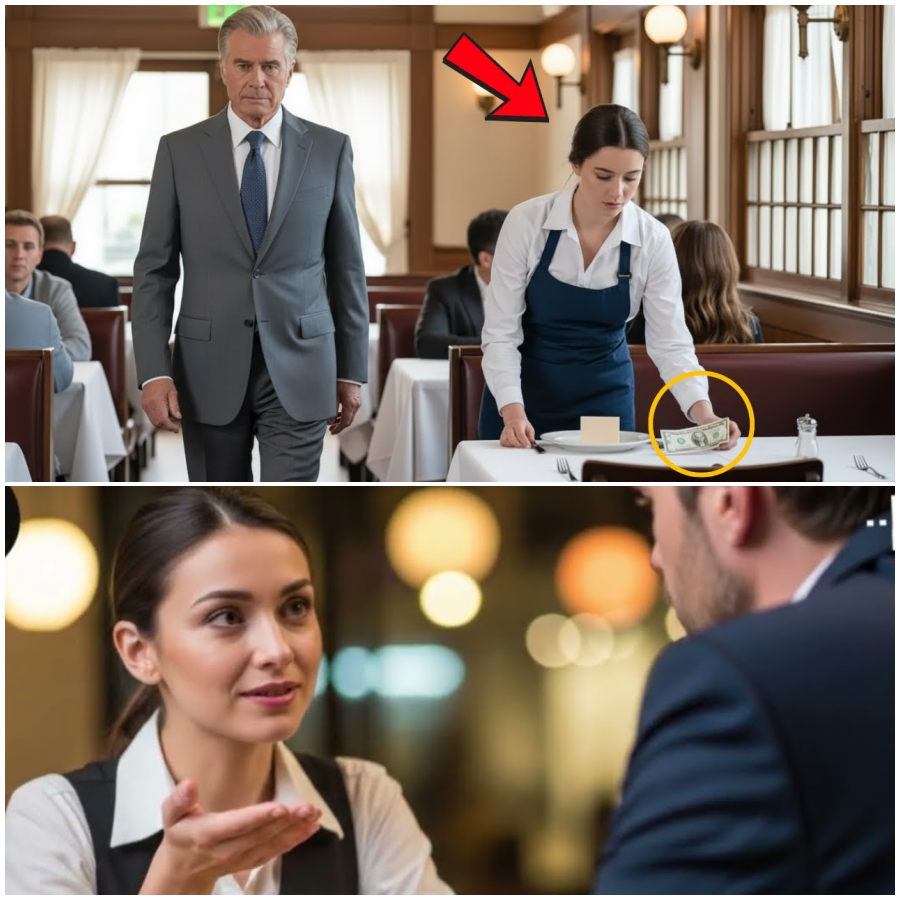 Er gab nur 2 Dollar Trinkgeld – doch was unter dem Teller lag, änderte alles!
