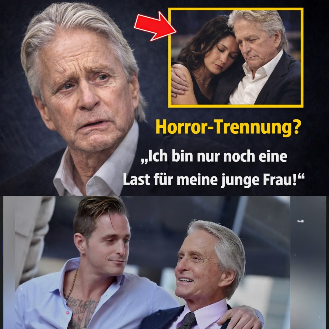 Ehe-Drama nach einem Vierteljahrhundert: Michael Douglas gesteht unter Tränen – „Ich bin nur noch eine Last für meine junge Frau!“