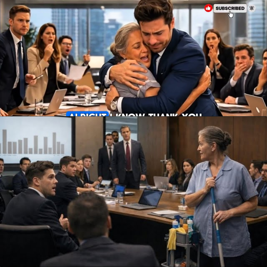 Sie Lachten Über Die Putzfrau – Bis Der Investor Den Raum Betritt Und „Mama“ Sagt